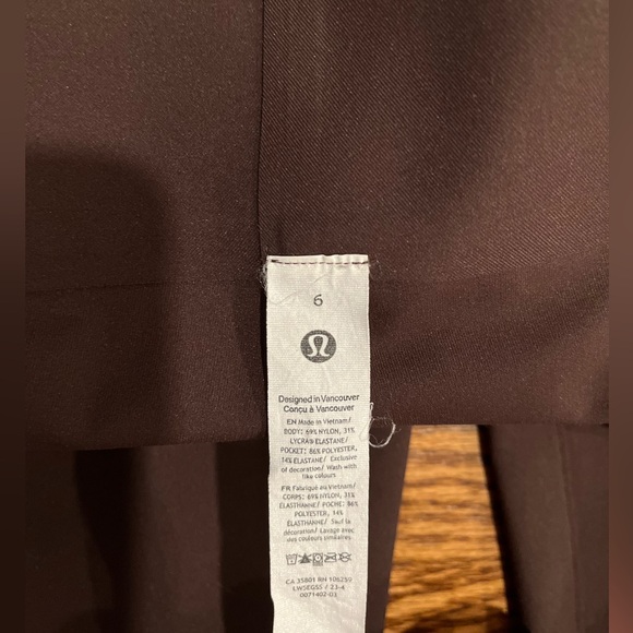 Smooth fit pull-on high rise pant from Lululemon (regular length) - Picture 6 of 7